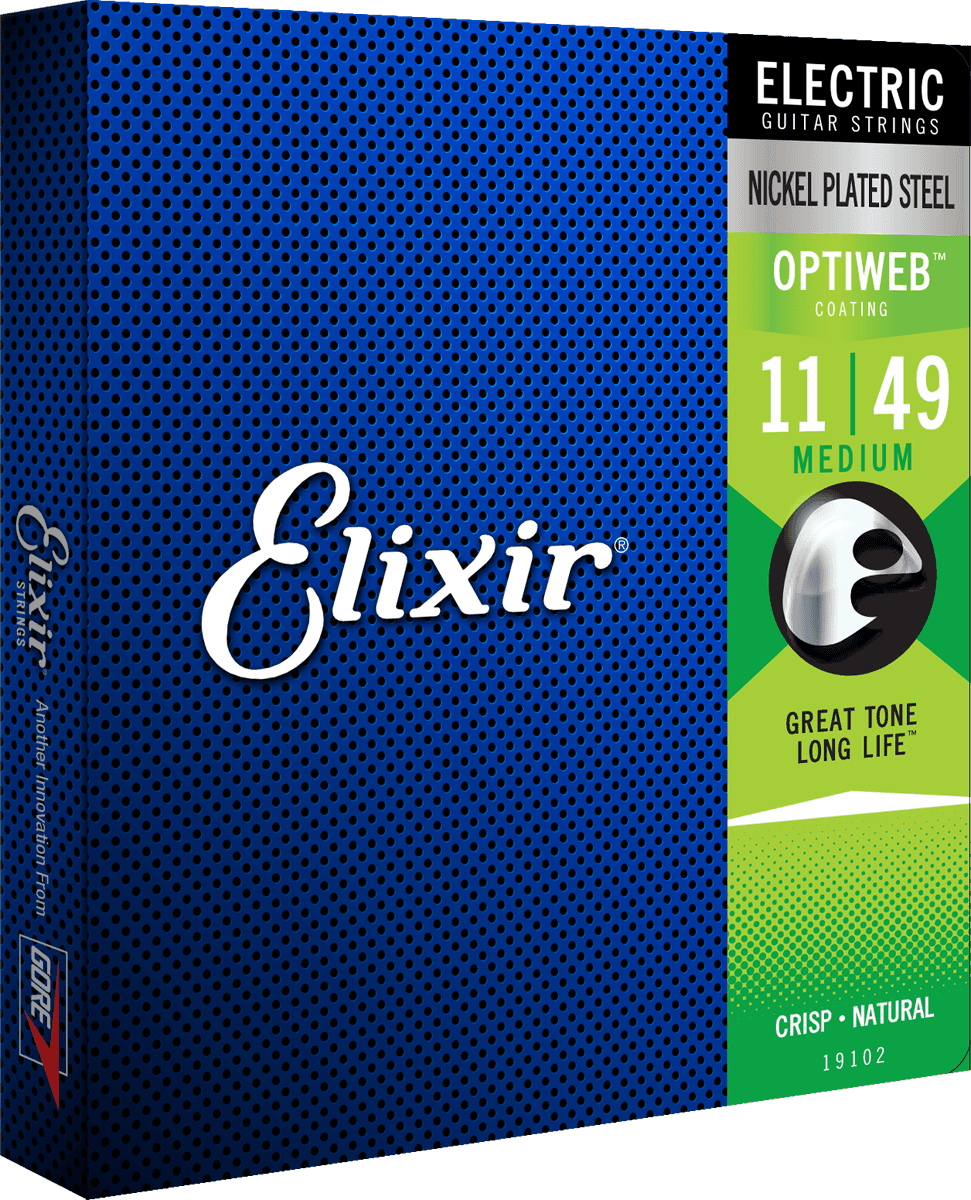 Elixir Optiweb Cordes de Guitare (Medium, 11-49)