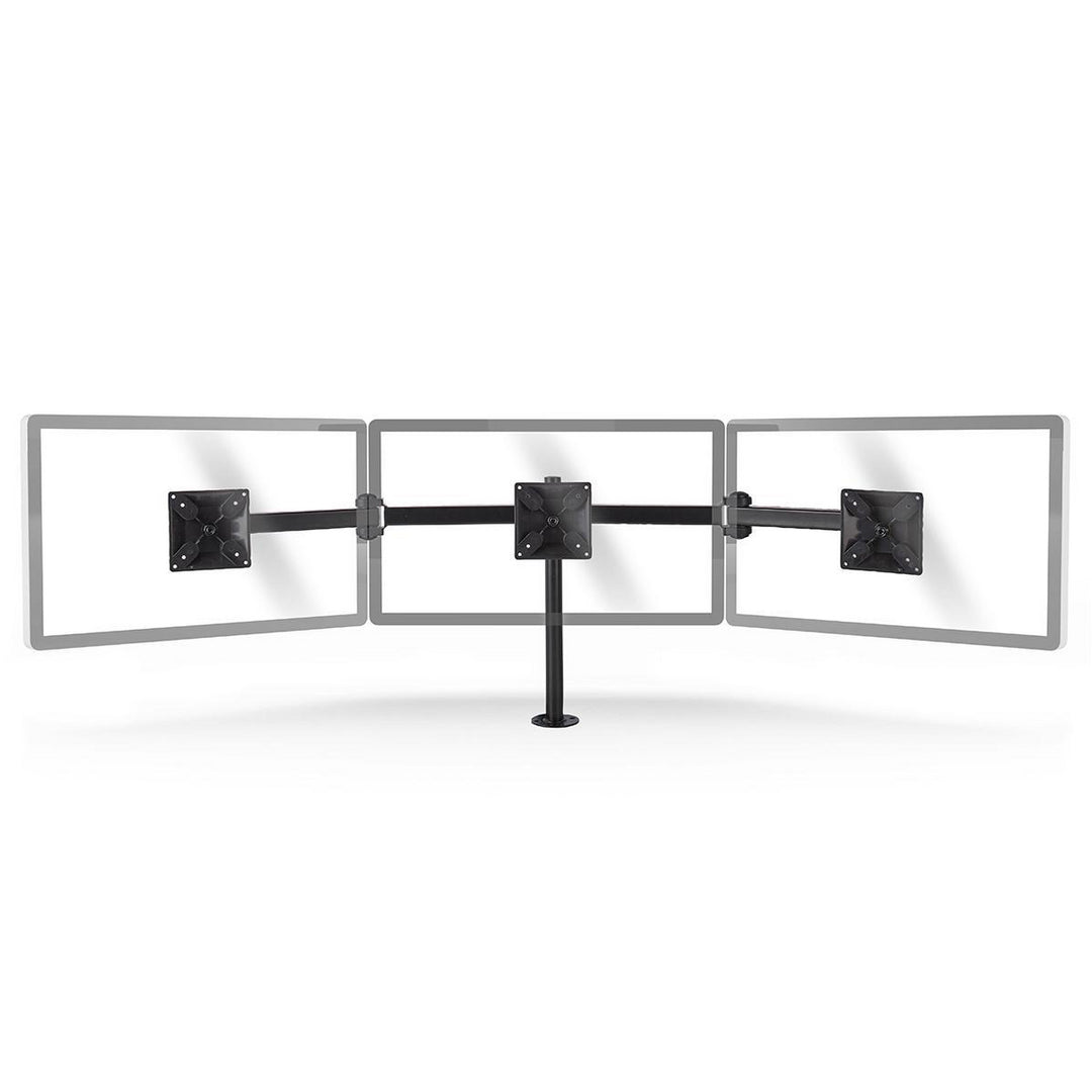 Support d'écran ergonomique pour 3 écrans (14-24")