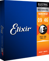Elixir Nanoweb Guitar Strings (Custom Light 09-46)