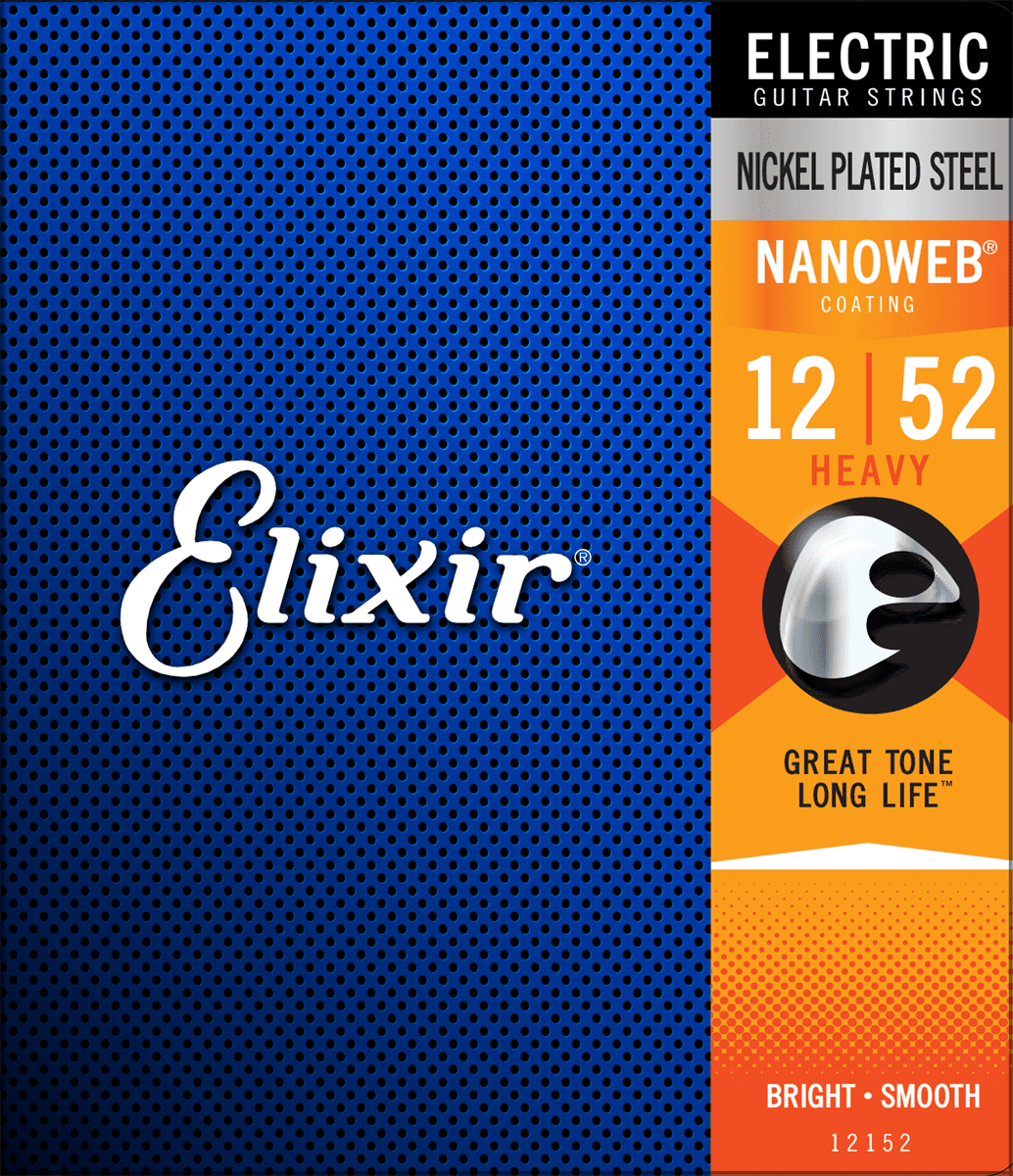 Elixir Nanoweb Cordes de Guitare (Heavy, 12-52)