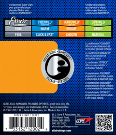 Elixir Nanoweb Cordes de Guitare (Super Light, 09-42)
