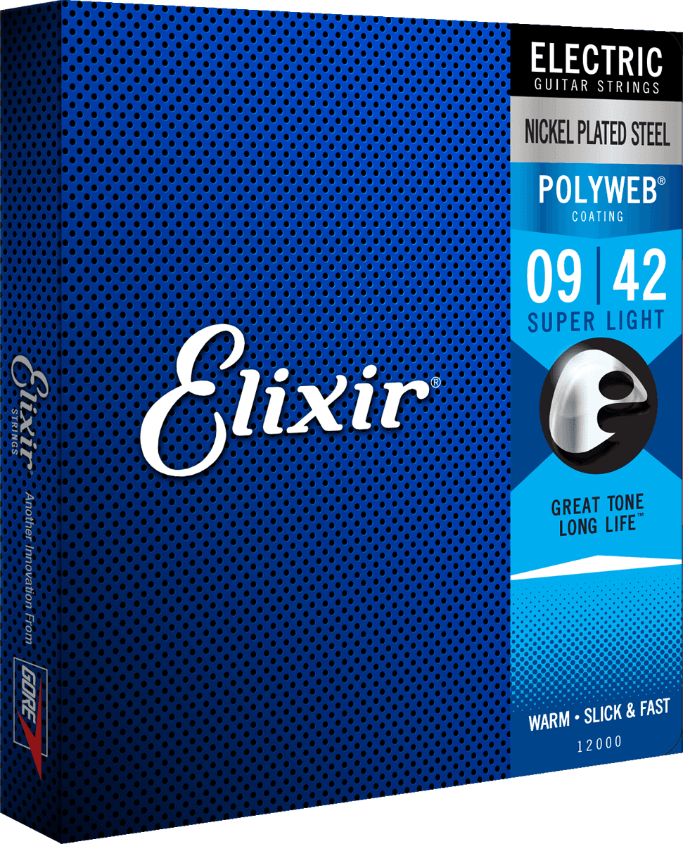 Elixir Polyweb Cordes de Guitare (Super Light, 09-42)
