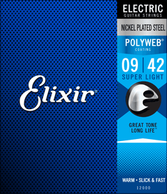 Elixir Polyweb Cordes de Guitare (Super Light, 09-42)