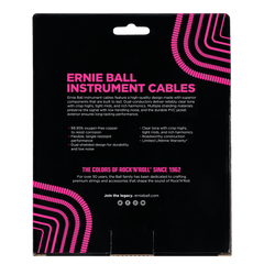 Ernie Ball 6044 Câble Guitares (Noir, 9m)