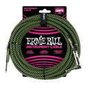 Ernie Ball 6066 Câble Guitares (Noir, Vert, 7,5m)