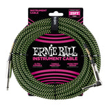 Ernie Ball 6066 Instrument cable 7,5m (Black/Green)