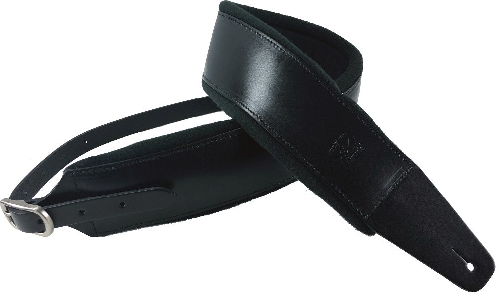 Profile FPB01 Sangle en cuir italien Pro pour guitares - Black