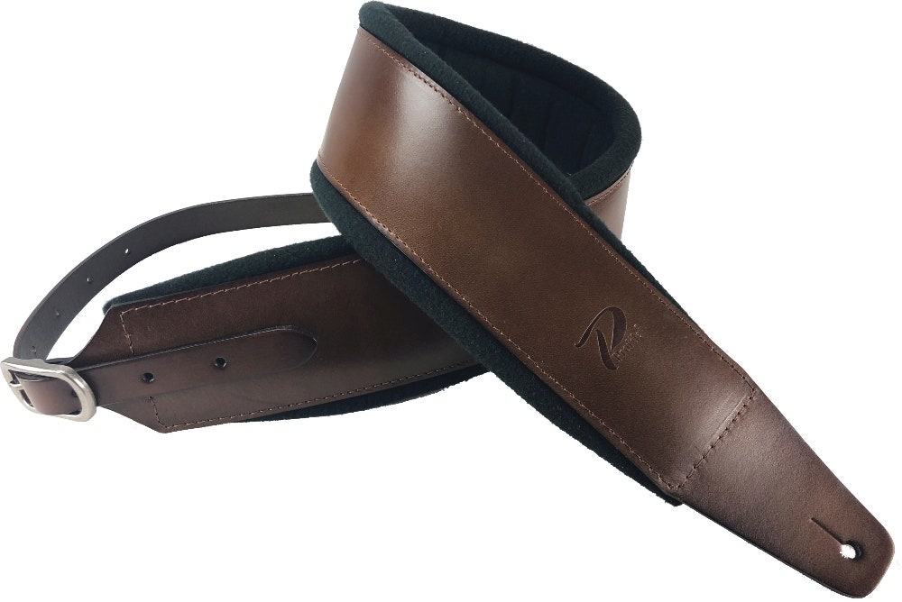 Profile FPB02 Sangle en cuir italien Pro pour guitares - Dark Tan