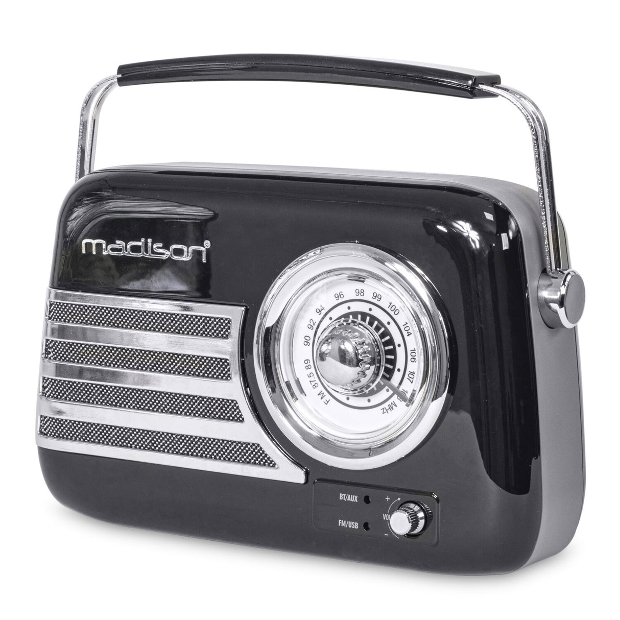 Madison retro radio w. Bluetooth and FM (Black)