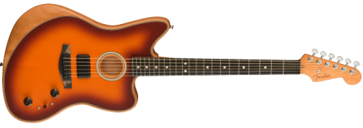 Fender American Acoustasonic Jazzmaster Guitare électrique (Tobacco Sunburst)