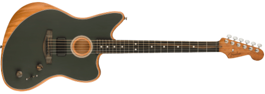 Fender American Acoustasonic Jazzmaster Guitare électrique (Tungsten)