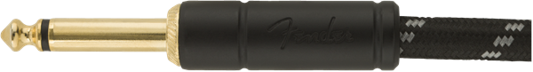 Fender Deluxe Câble Guitare Vinkelstik (Black Tweed, 3m)