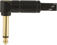 Fender Deluxe Câble Guitare Vinkelstik (Black Tweed, 3m)