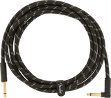 Fender Deluxe Instrument Cable, 3m, angled connector (Black Tweed)