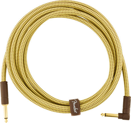 Fender Deluxe Câble Guitare Vinkelstik (Tweed, 3m)