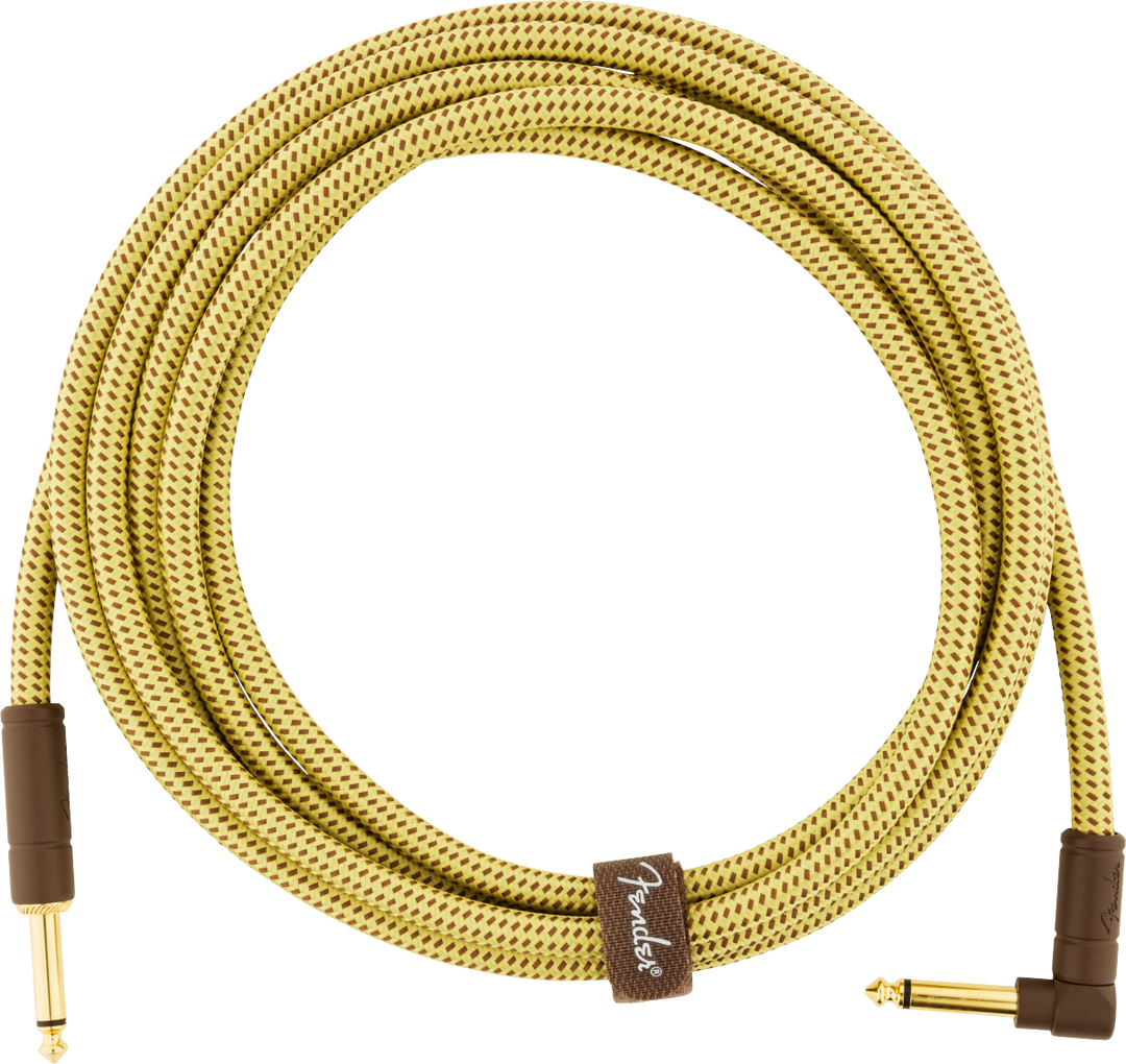Fender Deluxe Câble Guitare Vinkelstik (Tweed, 3m)