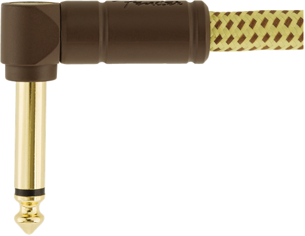 Fender Deluxe Câble Guitare Vinkelstik (Tweed, 3m)