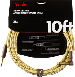 Fender Deluxe Câble Guitare Vinkelstik (Tweed, 3m)