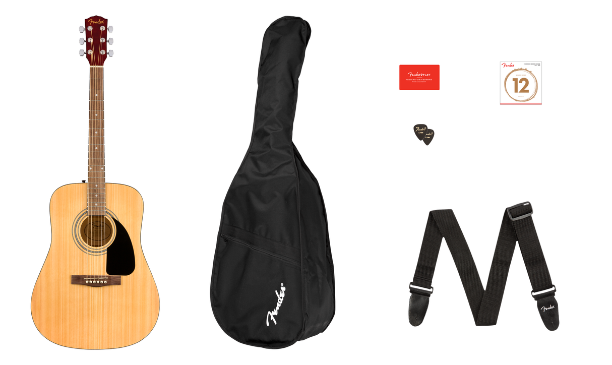 Fender FA-115 Dreadnought Western Guitar Pack (Natural)