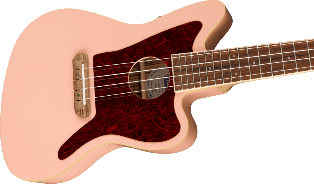 Fender Fullerton Jazzmaster Ukulélé (Shell Pink)