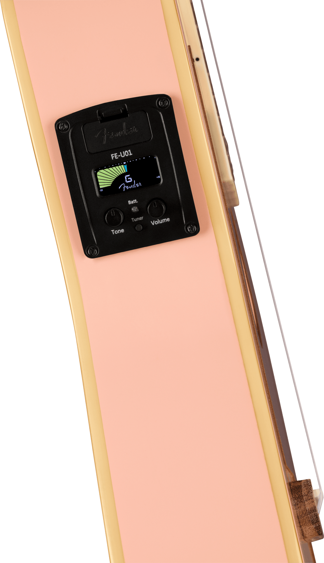 Fender Fullerton Jazzmaster Ukulélé (Shell Pink)