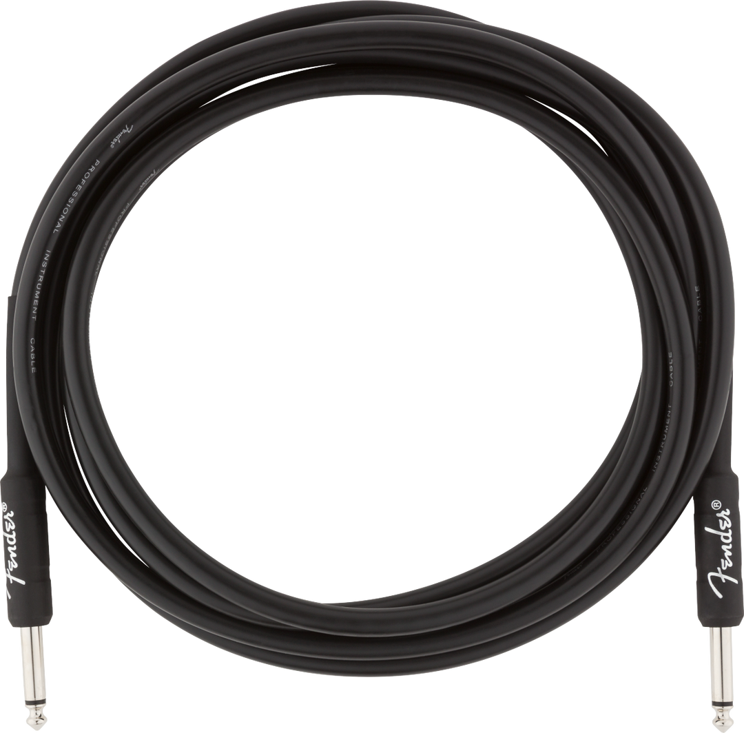 Fender Professional Câble Guitare (Noir, 3m)