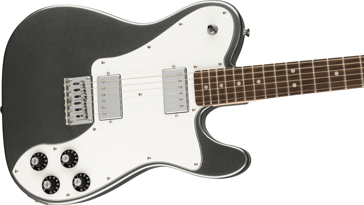 Fender Squier Affinity Telecaster Deluxe Electric Guitar (Charcoal Frost Metallic )