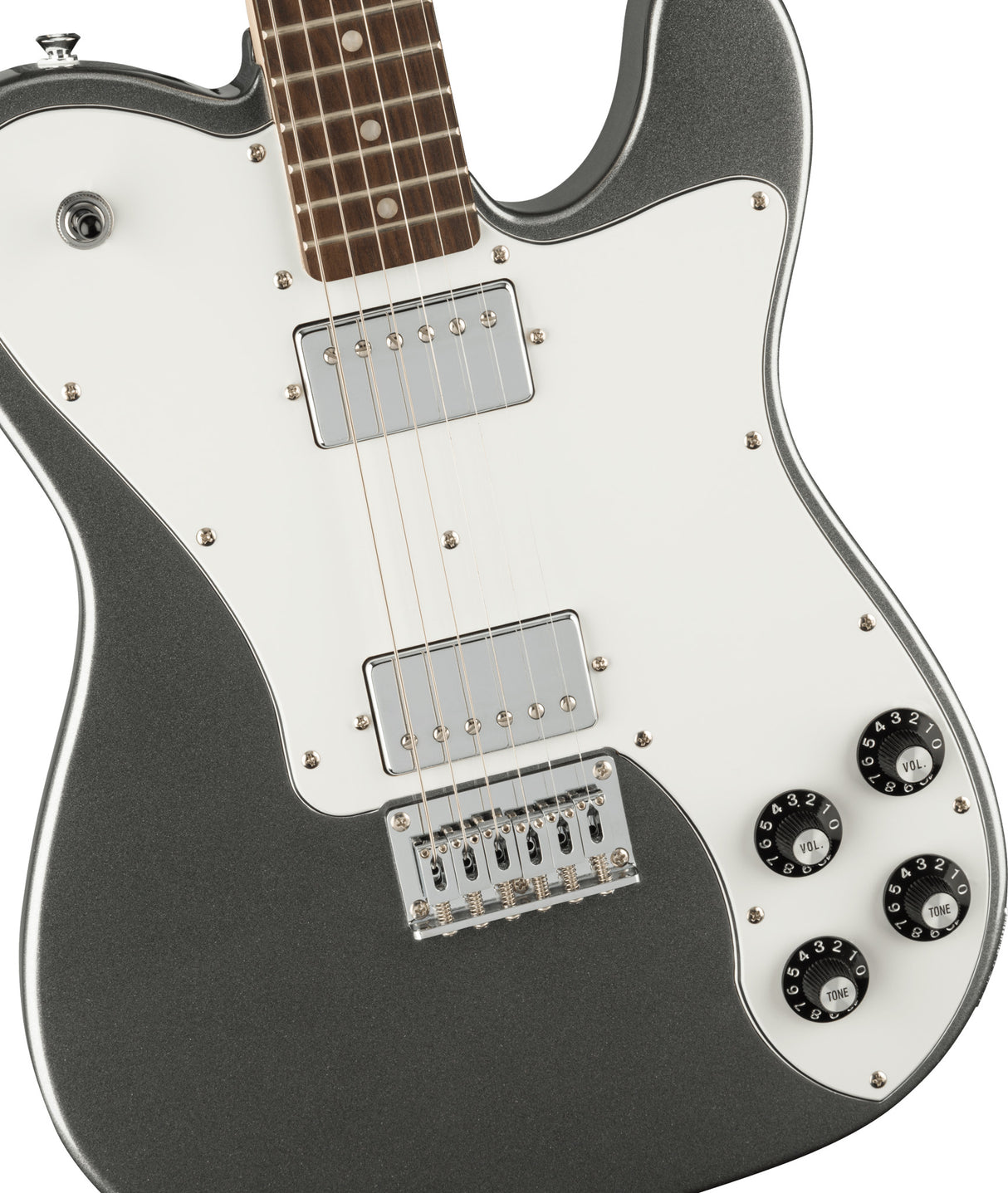 Fender Squier Affinity Telecaster Deluxe Electric Guitar (Charcoal Frost Metallic )