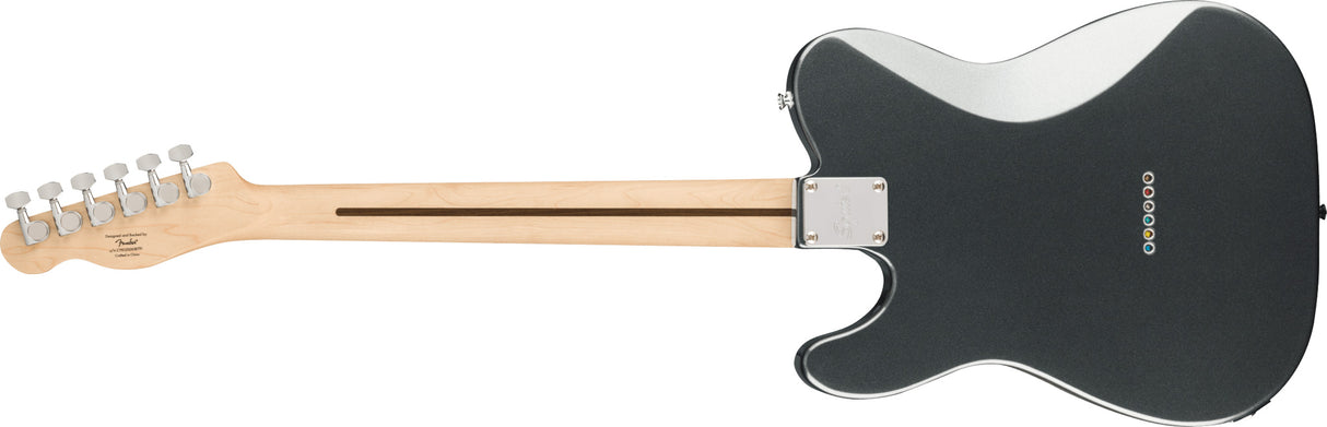 Fender Squier Affinity Telecaster Deluxe Electric Guitar (Charcoal Frost Metallic )