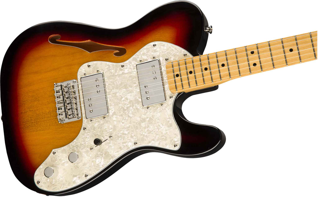 Fender Squier Classic Vibe '70s Custom Telecaster Thinline Guitare électrique (Sunburst)