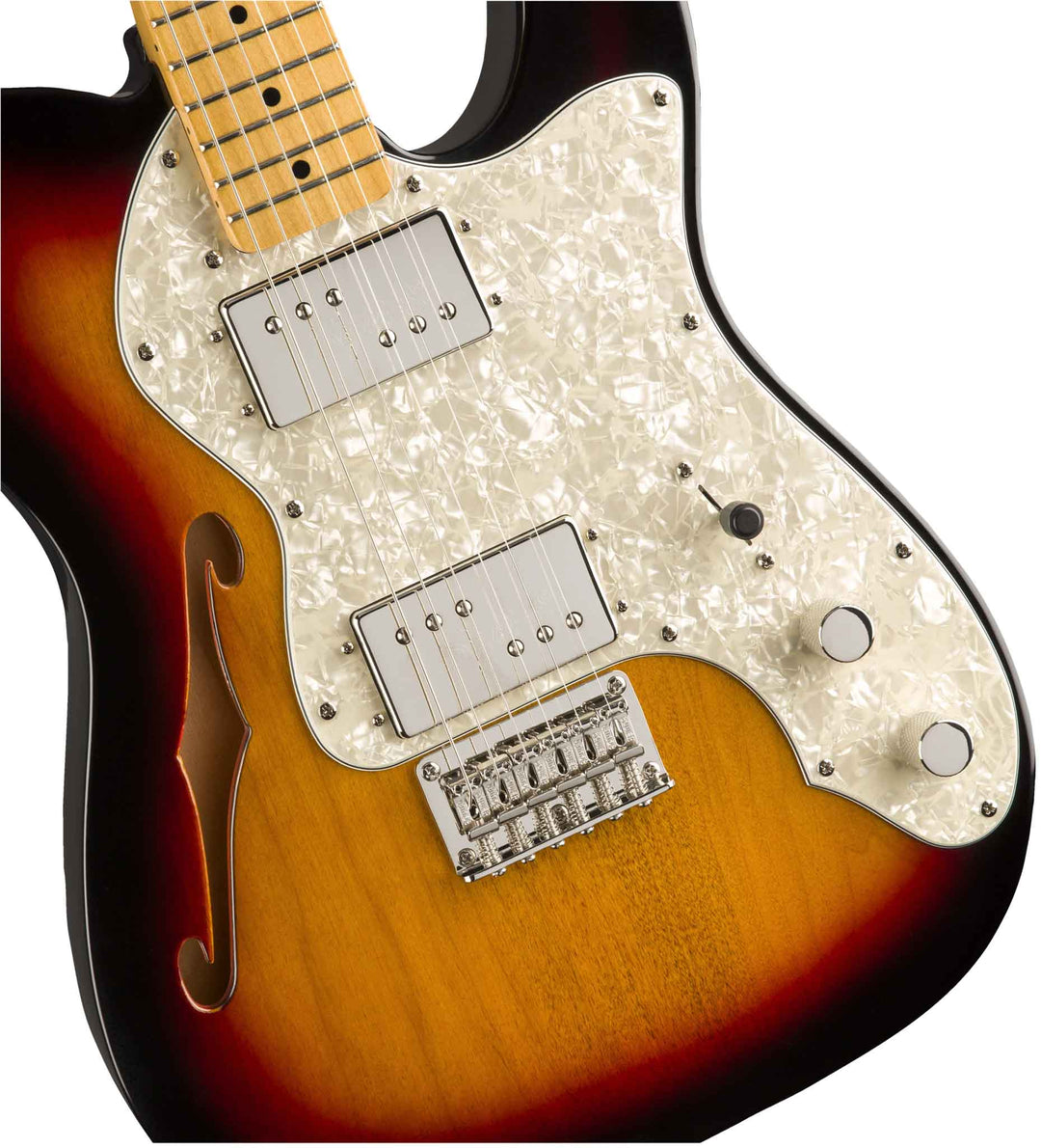 Fender Squier Classic Vibe '70s Custom Telecaster Thinline Guitare électrique (Sunburst)