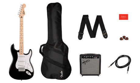 Fender Squier Sonic Stratocaster Guitare électrique Pack de démarrage (Noir)