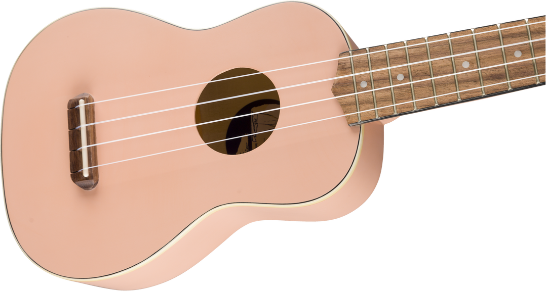 Fender Venice Soprano Ukulélés (Shell Pink)