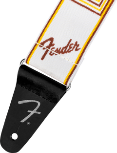 Fender Weighless Sangle de Guitare (White/Yellow/Brown, 2")