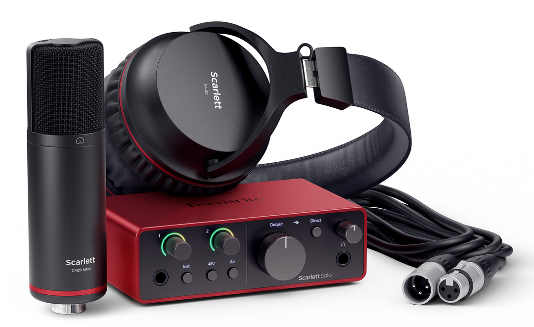 Focusrite Scarlett Solo Studio 4th Gen Interfaces audio Pack