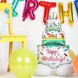 Ballon en aluminium 'Joyeux Anniversaire!' Gâteau (72 cm)