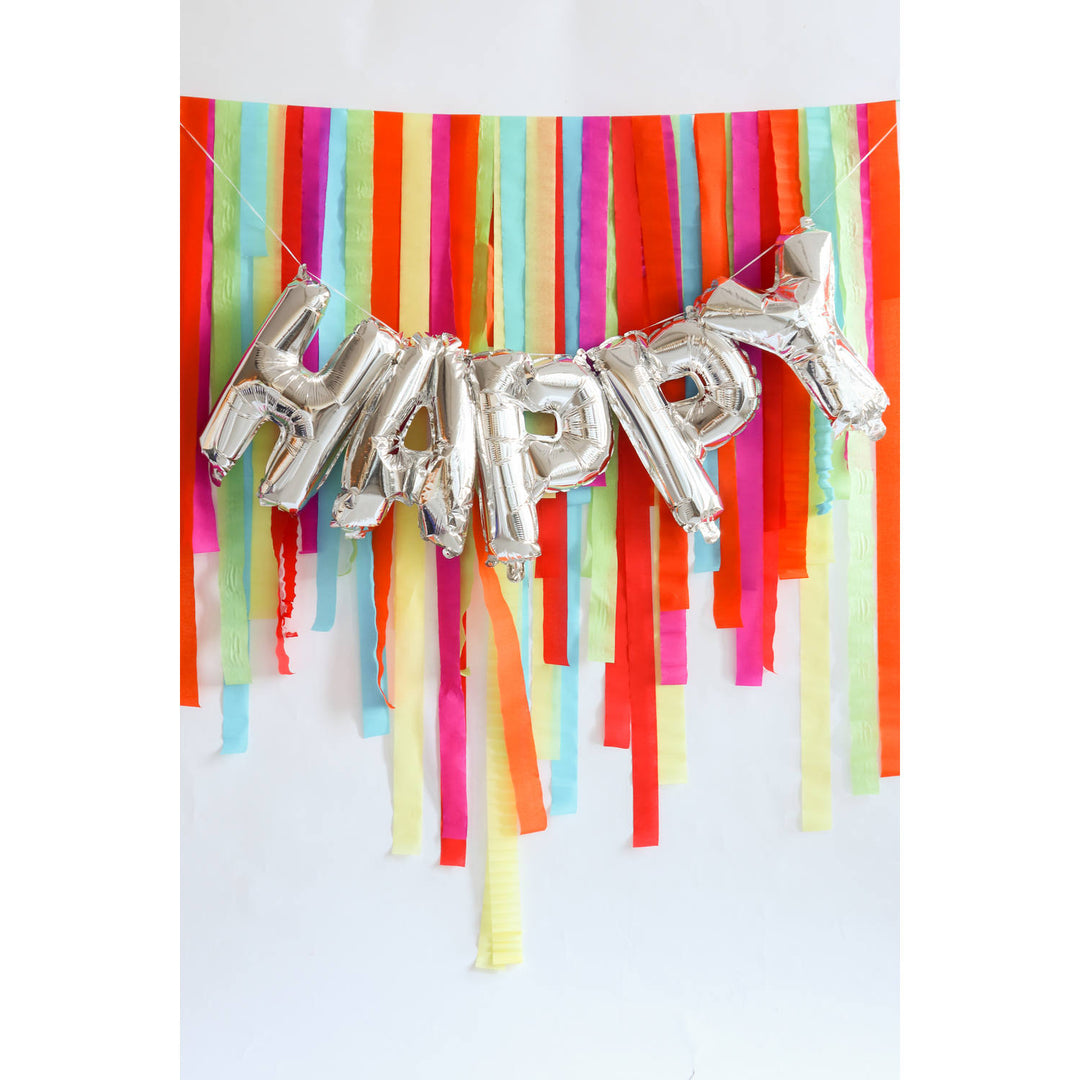 Ballon en Aluminium 'Heureux' (Argent, 36cm)