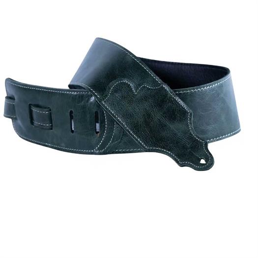 Sangle de Guitare en cuir vieilli Franklin Jackson Hole - Emerald