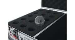 Gator G-TOUR M15 flightcase pour 15 microphones