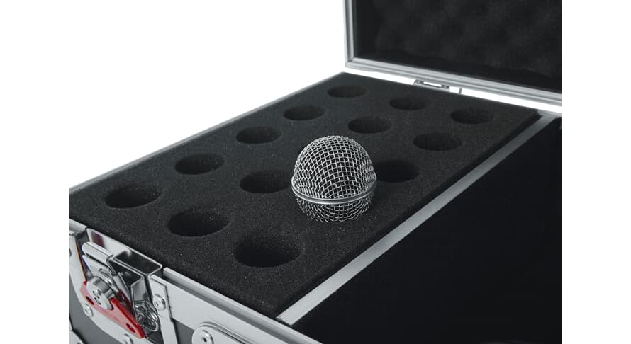 Gator G-TOUR M15 flightcase pour 15 microphones