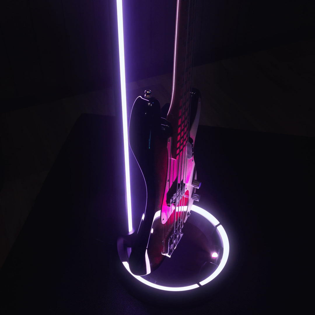 Gravity GS LS 01 NH B - Support lumineux pour Guitares GLOW-STAND®, Neckhug