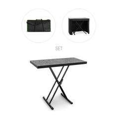 Gravity KSX 2 RD SÆT 1 - Support de clavier en forme de X avec double support et table d’appui, set 1