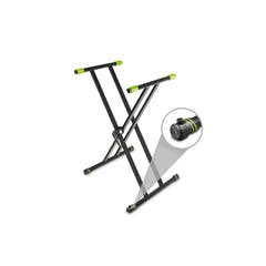 Gravity KSX 2 RD SÆT 1 - Support de clavier en forme de X avec double support et table d’appui, set 1