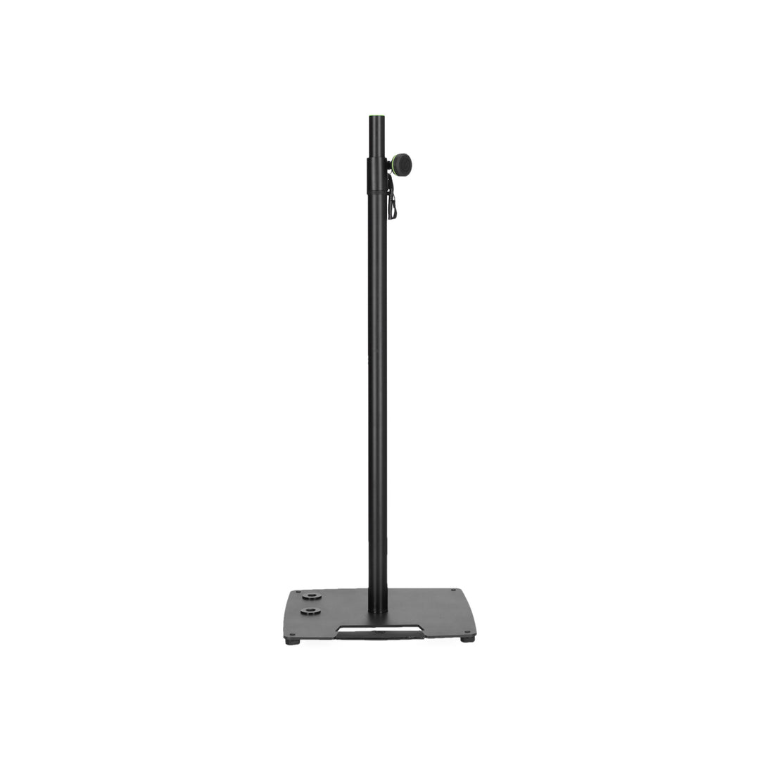Gravity LS 431 C B - stand d’éclairage et stand d’enceinte avec base en acier compacte et carrée et possibilité de montage décentré