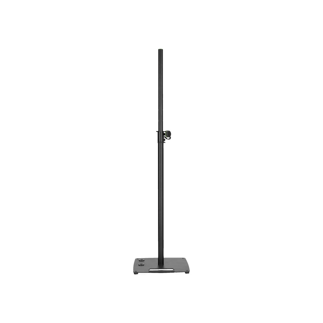 Gravity LS 431 C B - stand d’éclairage et stand d’enceinte avec base en acier compacte et carrée et possibilité de montage décentré
