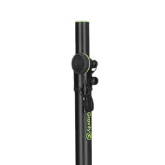Gravity LS 431 C B - stand d’éclairage et stand d’enceinte avec base en acier compacte et carrée et possibilité de montage décentré