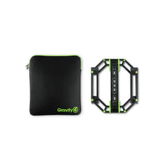 Gravity LTS 01 B SÆT 1 - stand réglable pour ordinateurs portables et contrôleurs, avec sac de protection en néoprène inclus