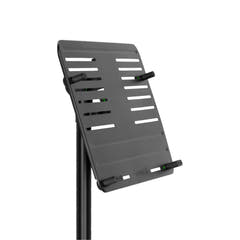 Gravity LTS T 02 B - Support universel pour ordinateur portable avec tiges de maintien réglables et base en acier, noir