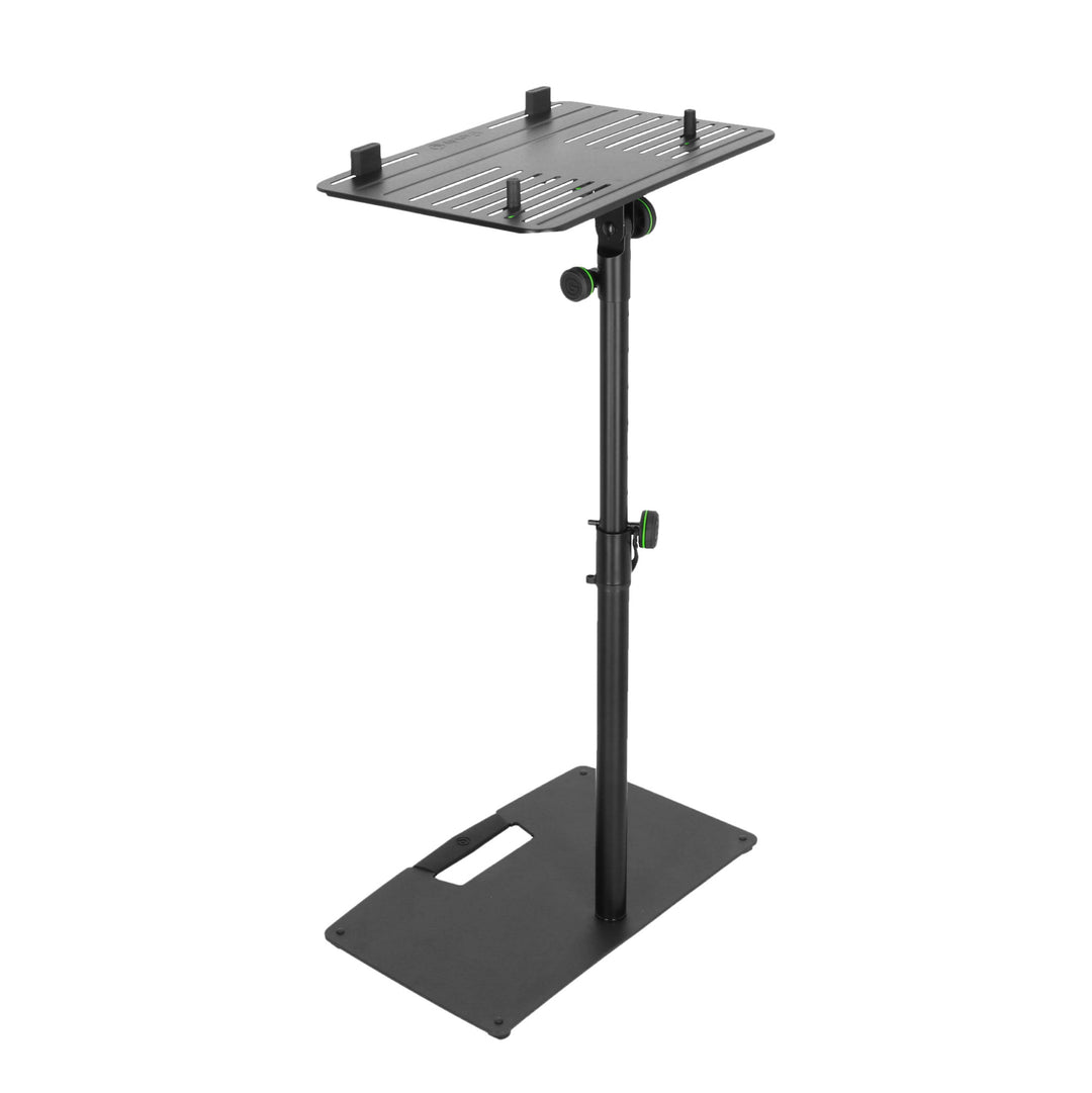 Gravity LTS T 02 B - Support universel pour ordinateur portable avec tiges de maintien réglables et base en acier, noir