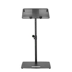 Gravity LTS T 02 B - Support universel pour ordinateur portable avec tiges de maintien réglables et base en acier, noir